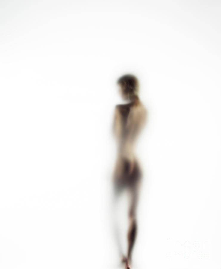 Naked Young Woman,rear View Defocussed Photograph by Symphonie