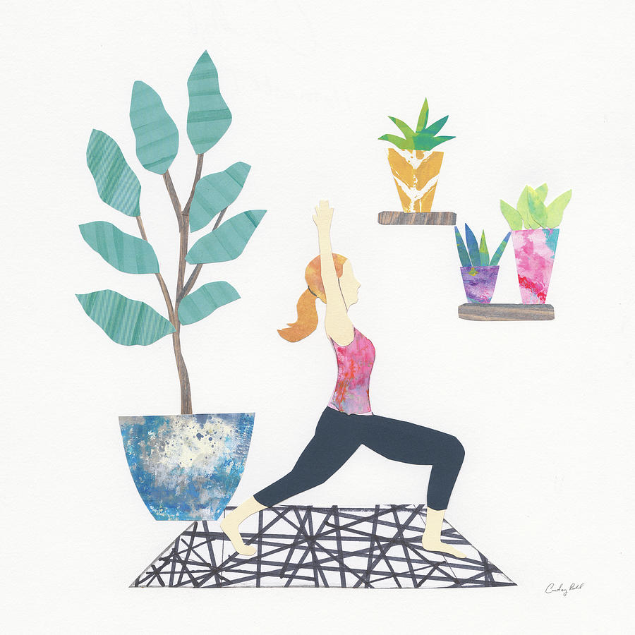 Pot Painting - Namaste I by Courtney Prahl