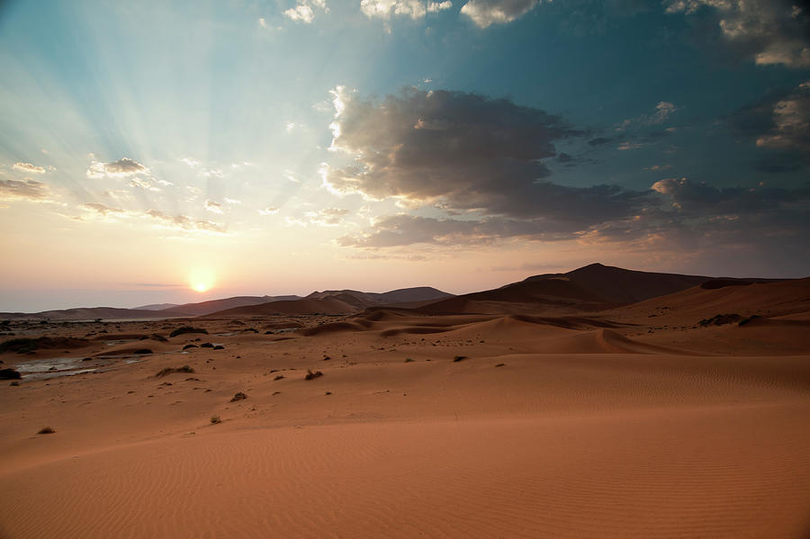 Namib Desert Scene At Sunrise Photograph by Subman