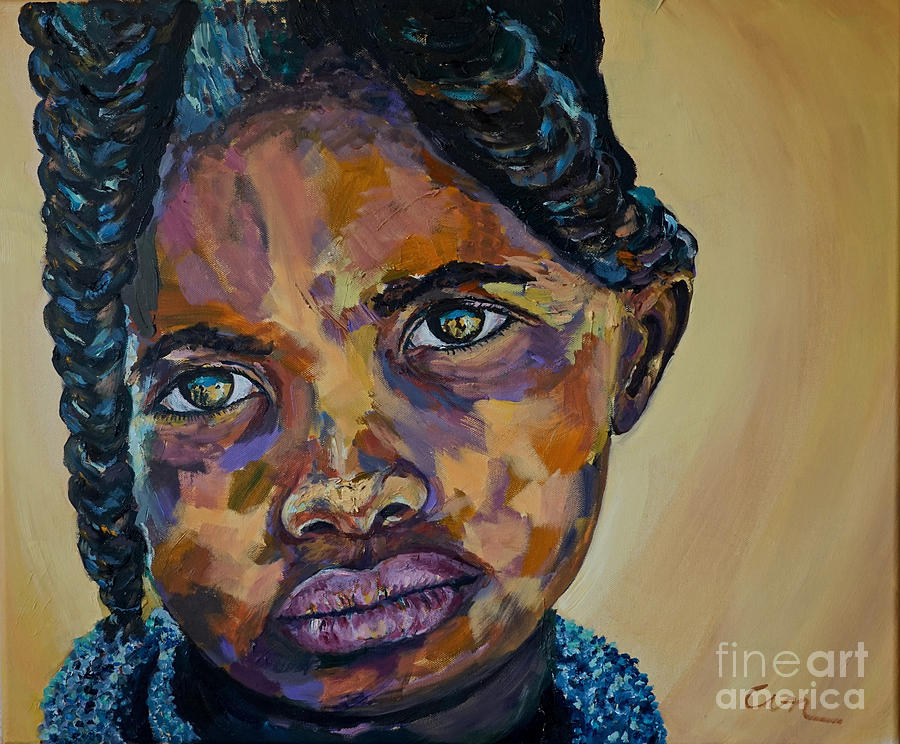 Namibia Braids Painting by Michael Cinnamond