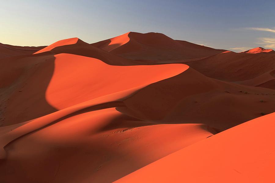 Namibia, Hardap, Sossusvlei, Namib Desert, Namib-naukluft National Park, Sossusvlei Sand Dunes Digital Art by Michele Falzone
