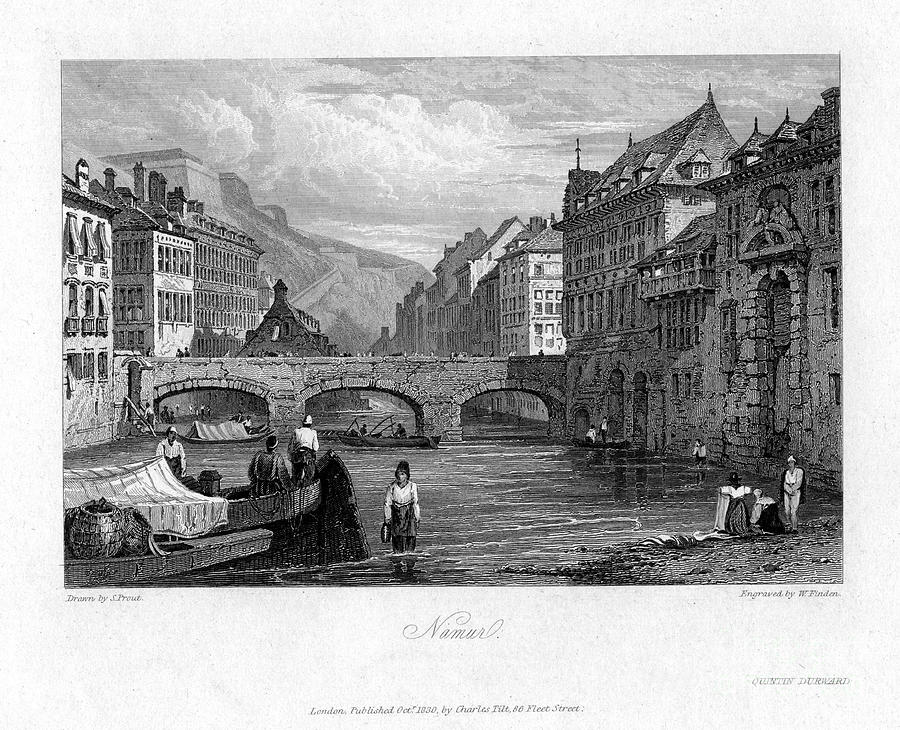 Namur, Belgium, 1830. Artist William Drawing by Print Collector