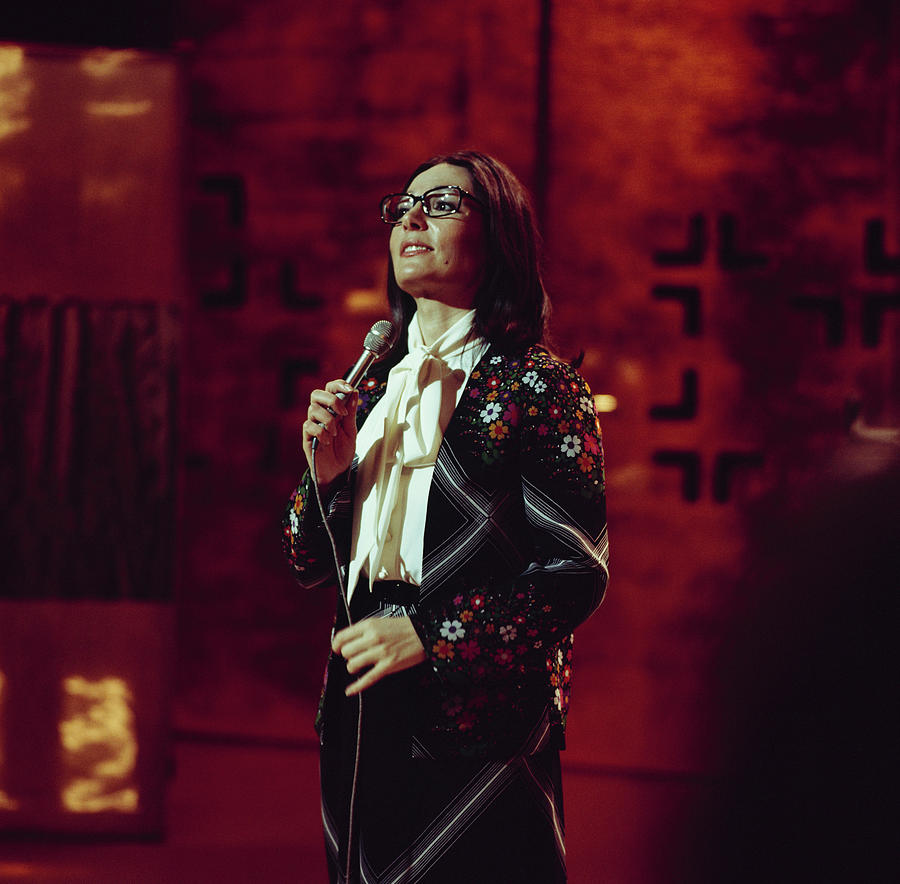 Nana Mouskouri Performs On Tv Show Photograph by Tony Russell