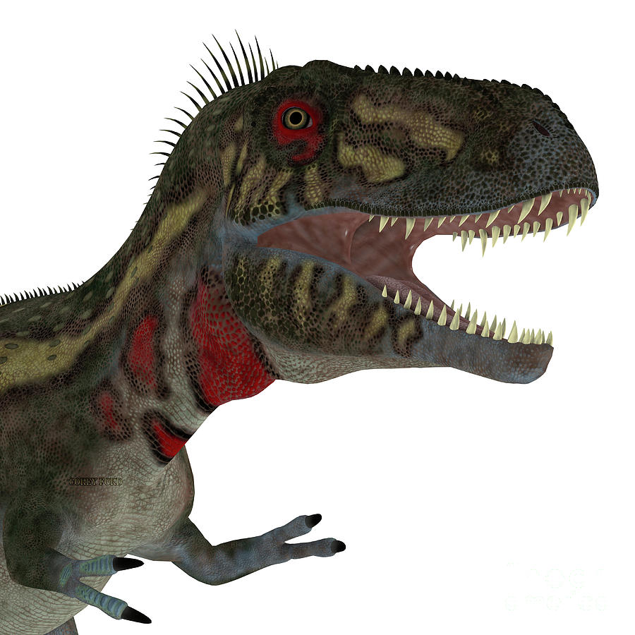 dinosaur with gills on head