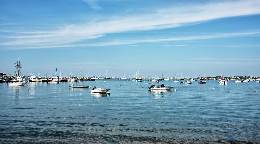 Nantucket Boat Basin and Harbor - Nantucket Island Photograph by Brendan Reals