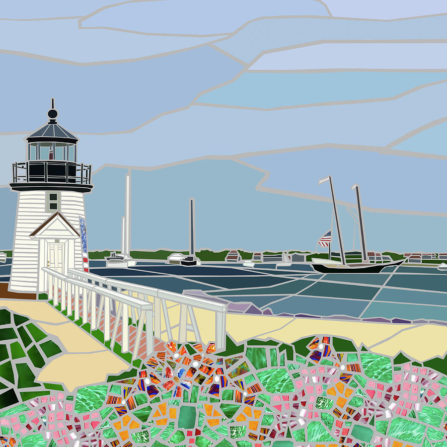 Nantucket Lighthouse Painting By Jonathan Mandell Fine Art America