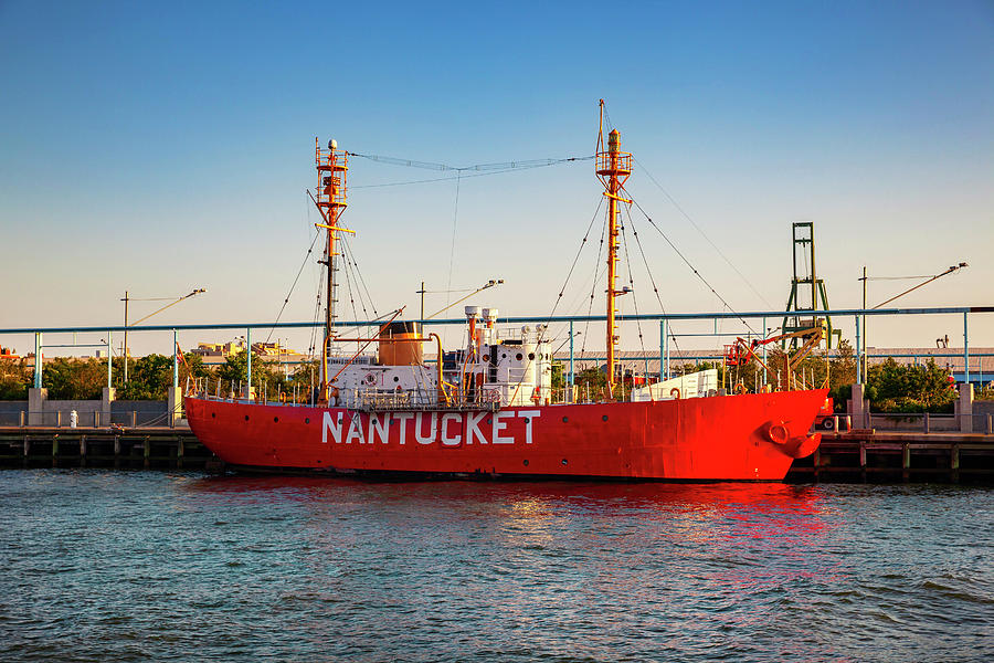 Nantucket Lightship In Brooklyn Ny Digital Art by Lumiere