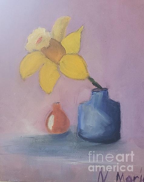Daffodil Painting - Naomis Daffodil by Barbara Haviland Daffodil Painting - Naomis Daffodil by Barbara Haviland