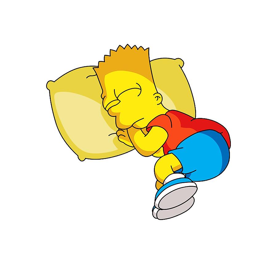 Sleepy Bart Digital Art by Anggi Aman - Fine Art America