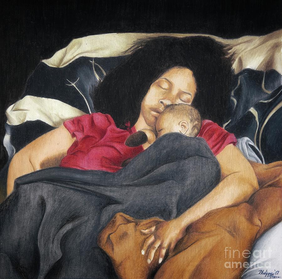 Nap Time Drawing by Philippe Thomas