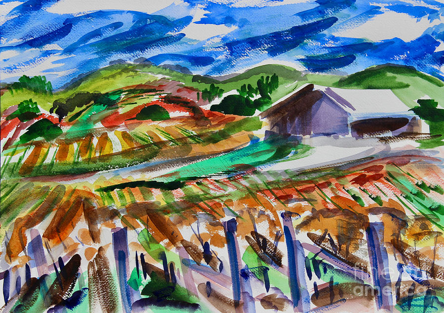 Napa In Autumn, 2017 Painting by Richard H. Fox
