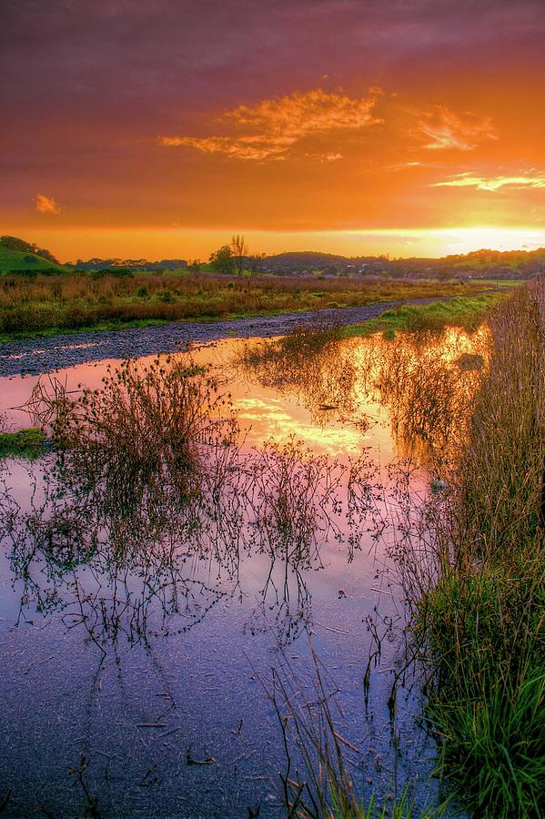 Napa Valley At Sunset Photograph by Joseph Burke Napa Valley At Sunset Photograph by Joseph Burke