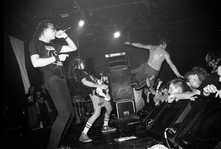 Napalm Death 1990 London Photograph by Martyn Goodacre