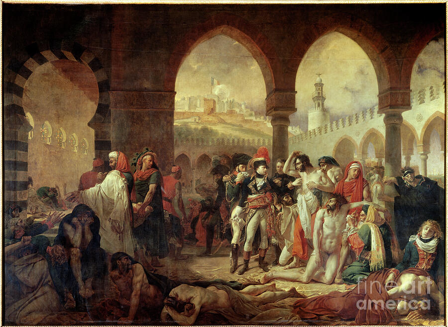 Napoleon Bonaparte 1769-1821 Visiting The Pestiferes Of Jaffa On 11 03 ...