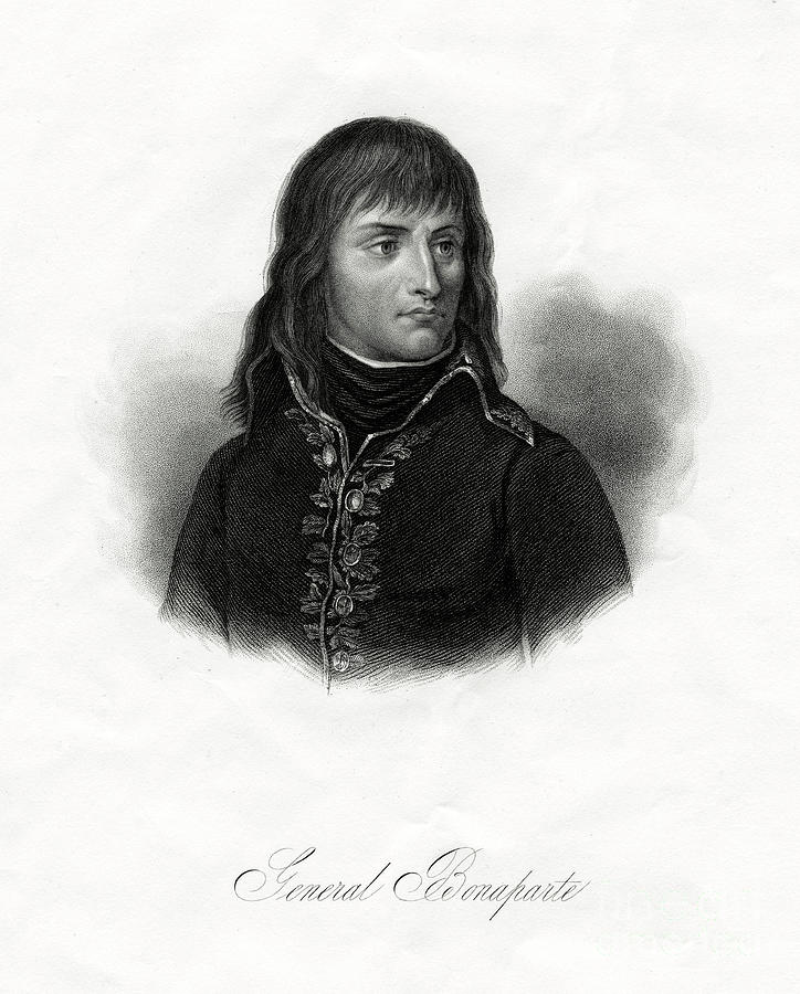 Napoleon Bonaparte, 1845. Artist Freeman Drawing by Print Collector