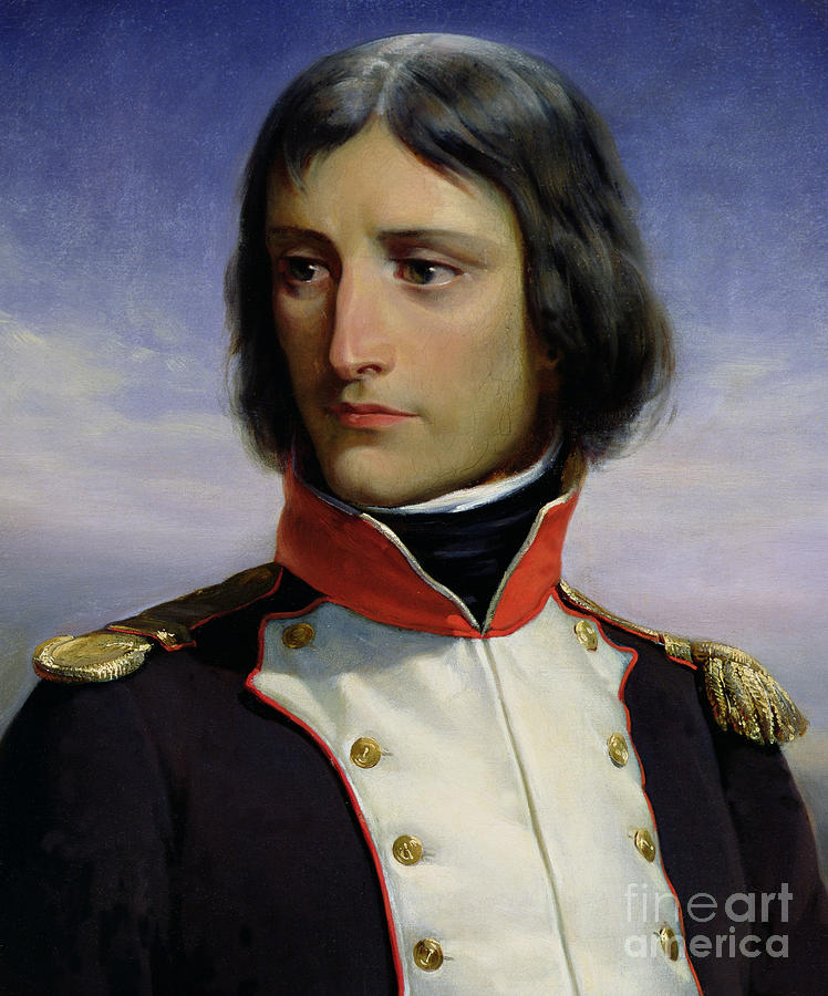 Napoleon Bonaparte as Lieutenant Colonel of the 1st Battalion of Corsica, 1834  Painting by Felix Philippoteaux