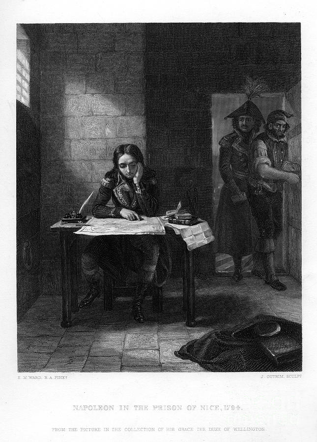 Napoleon In Prison At Nice, France Drawing by Print Collector