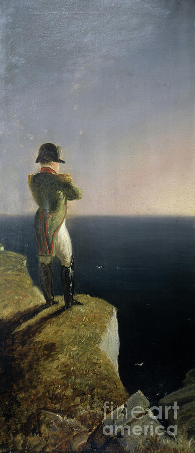 Napoleon On Elba Musing At St. Helena, C.1844 Painting by Benjamin ...