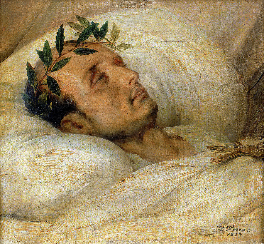 Napoleon On His Deathbed, May 1821 Drawing by Print Collector