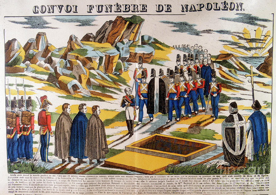 Napoleons Funeral Cortege, St Helena Drawing by Print Collector