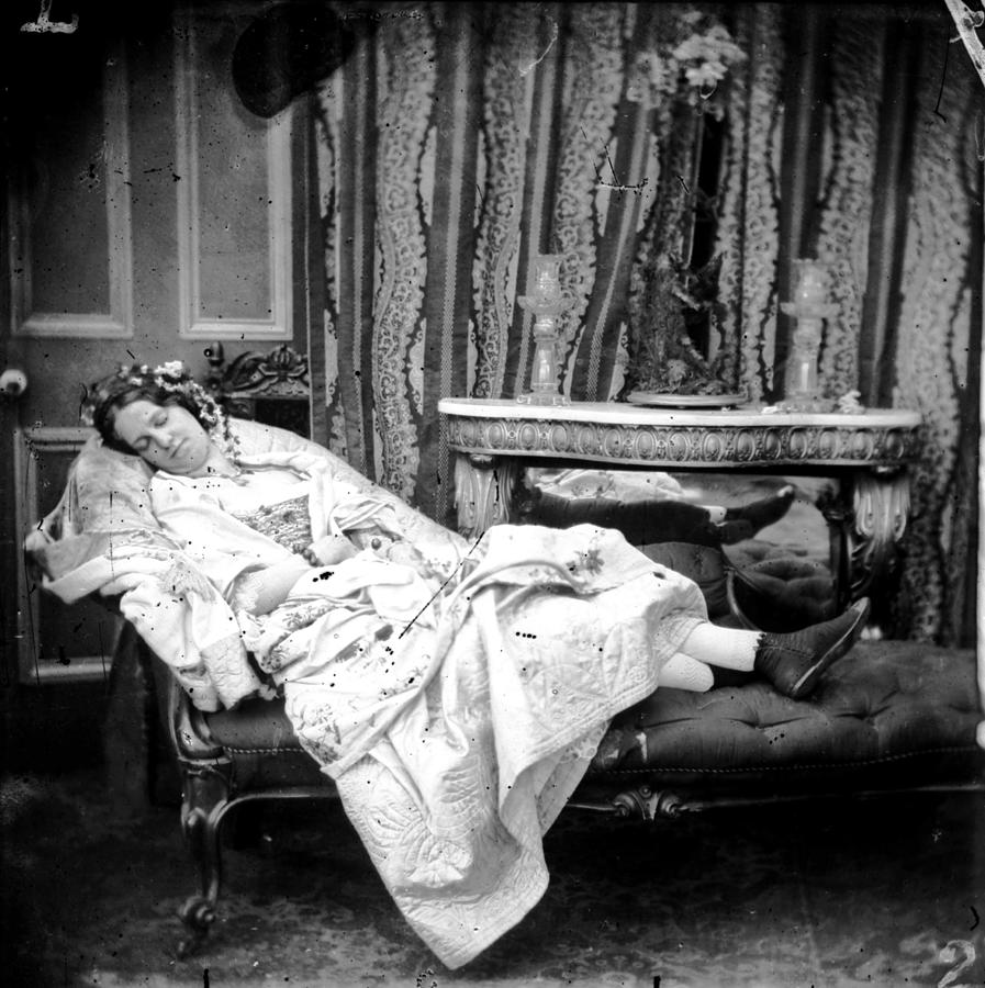 Napping Woman Photograph by London Stereoscopic Company Napping Woman Photograph by London Stereoscopic Company