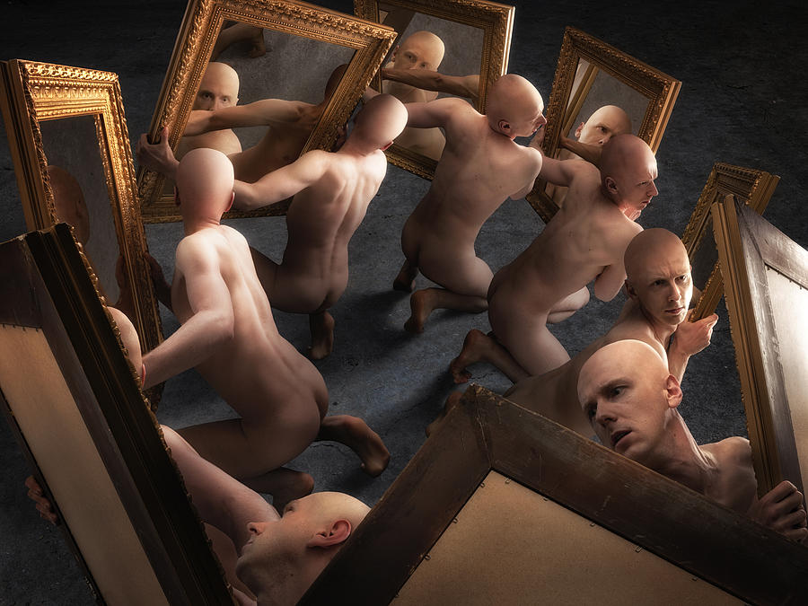 Mirror Photograph - Narcissism by Christophe Kiciak
