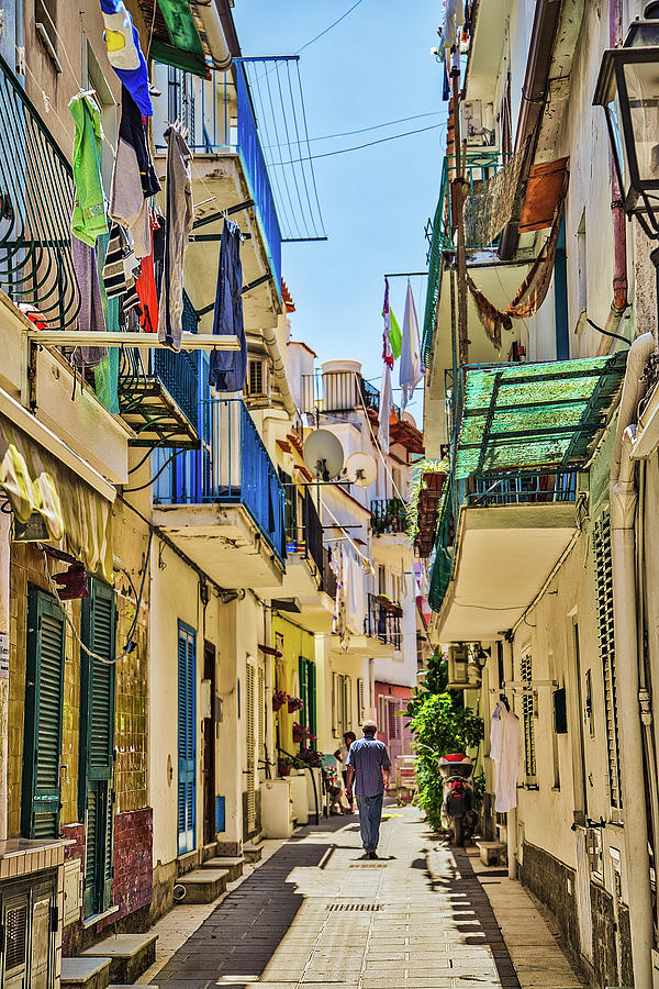 narrow alley of Ischia Photograph by Vivida Photo PC