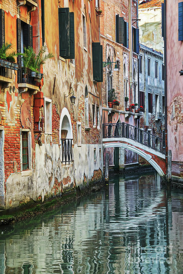 Narrow Canals Of Venice, Italy Photograph by Tunart