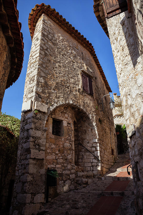 Narrow House in Medieval Eze Village in France Photograph by Artur Bogacki
