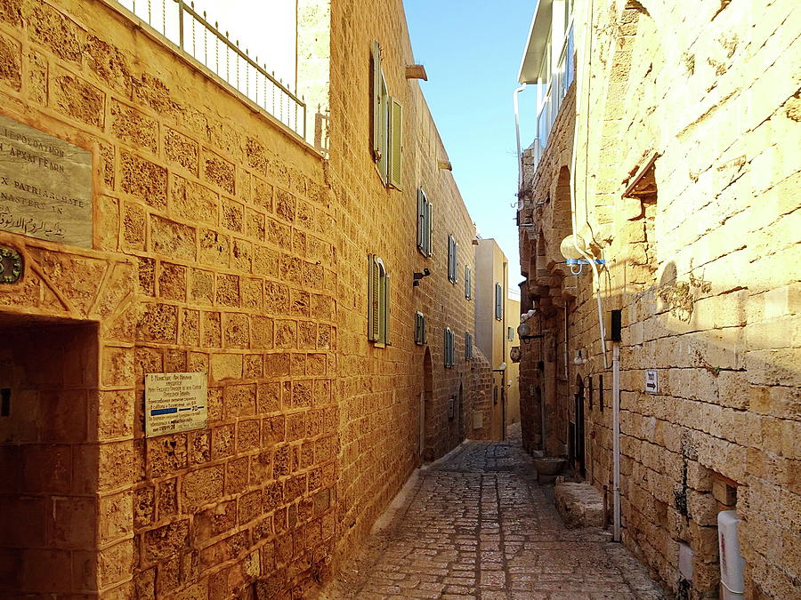 Narrow Street in Old City of Jaffa, Israel Photograph by Lyuba Filatova ...