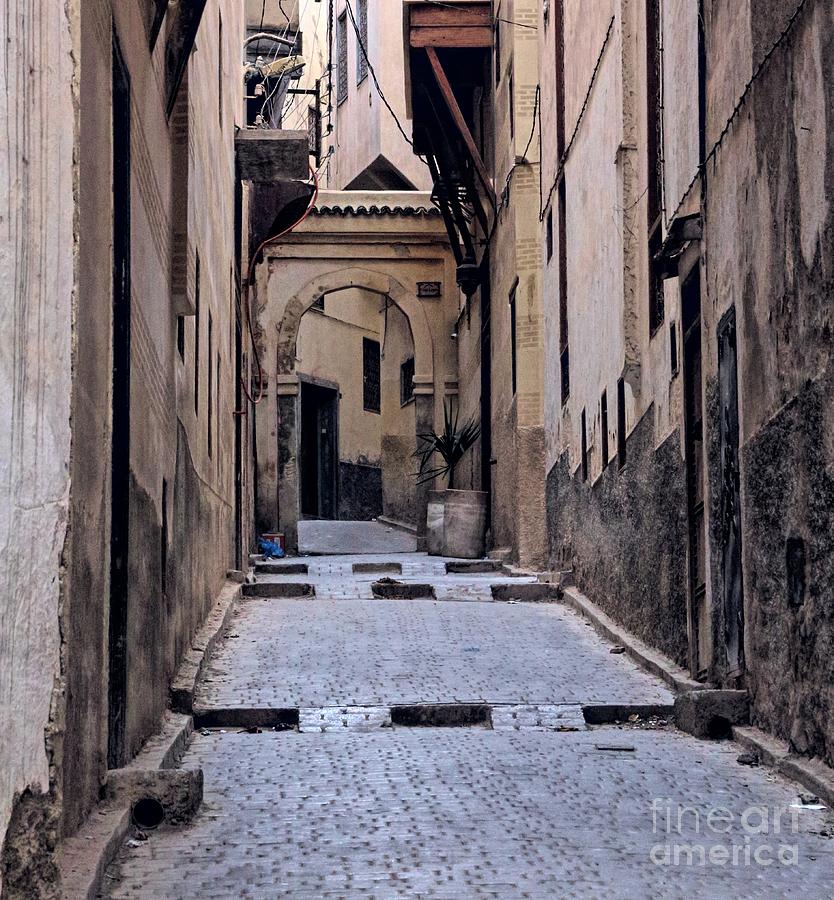 Narrow Streets Fes Morocco  Photograph by Chuck Kuhn