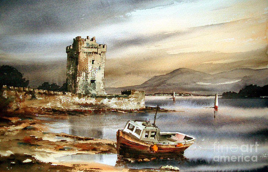 Narrow Water Castle, Co, Down Painting by Val Byrne