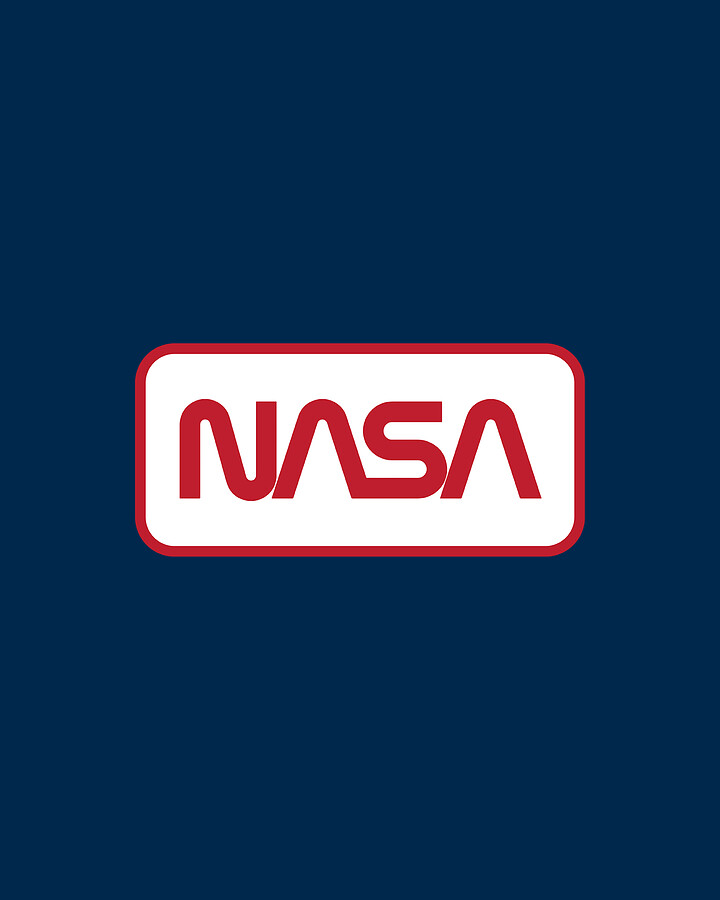 Nasa - Rectangular Logo Digital Art by Brand A - Pixels Merch