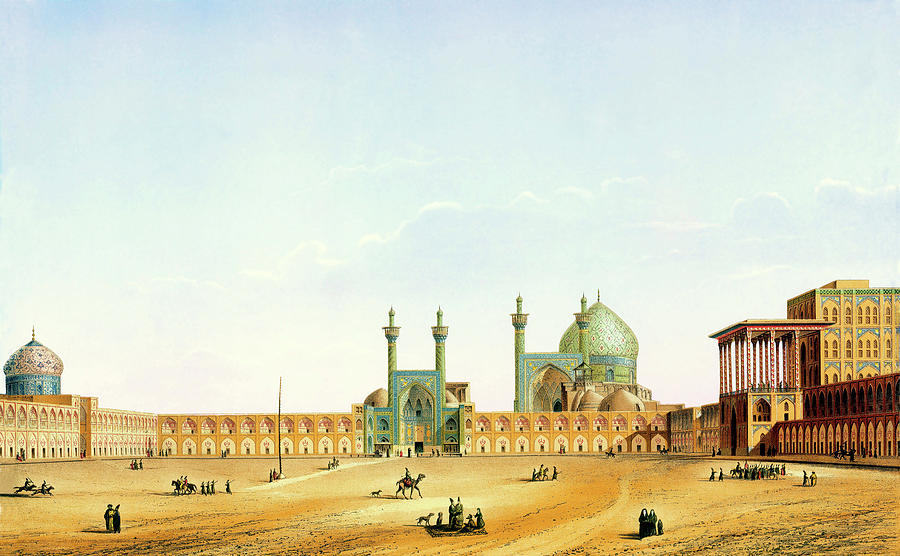Architecture Painting - Nashe-e Jahan Square by Mountain Dreams