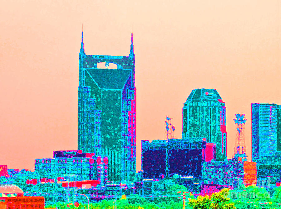 Skyline Photograph - Nashvegas by Kelly Council Skyline Photograph - Nashvegas by Kelly Council
