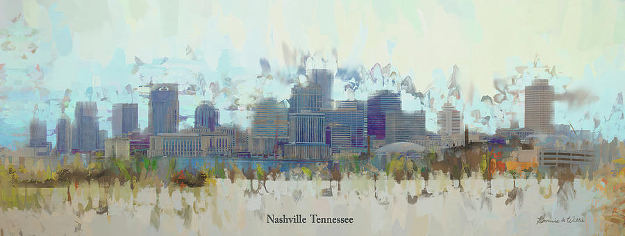 Nashville Skyline Digital Art by Bonnie Willis