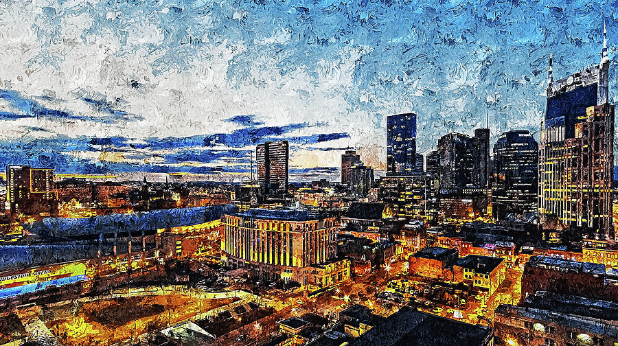 Nashville, Tennessee - 01 Painting by AM FineArtPrints