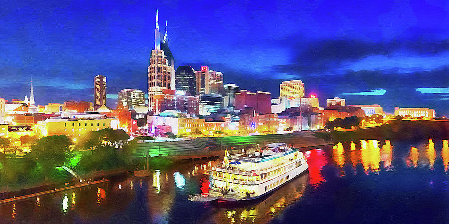 Nashville, Tennessee - 04 Painting by AM FineArtPrints