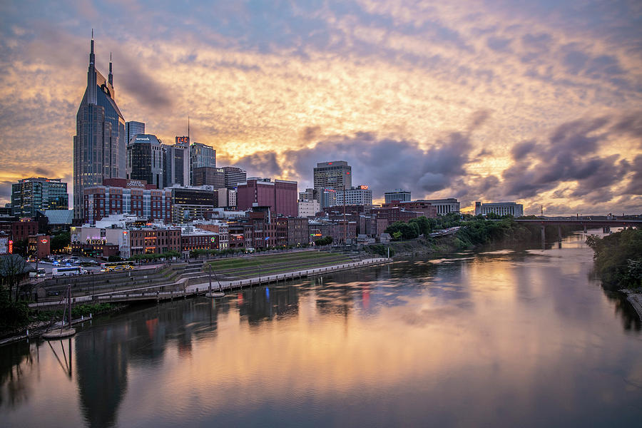 Nashville Tennessee Sunset  Photograph by John McGraw