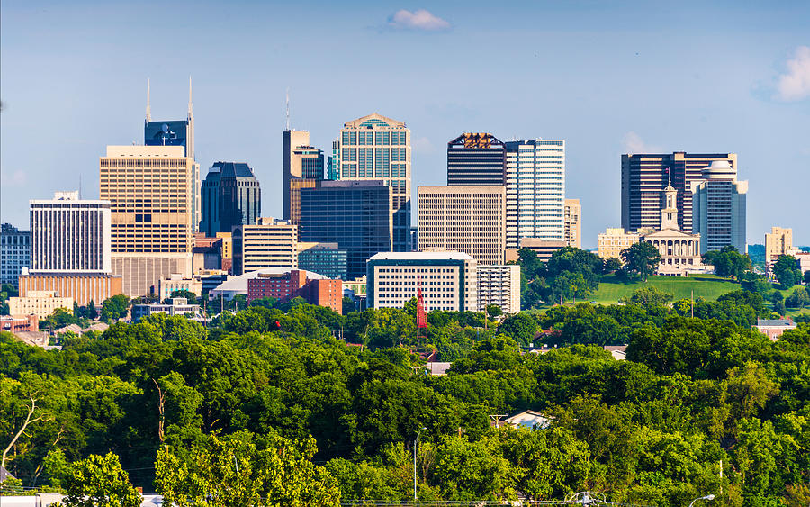 Nashville, Tennessee, Usa Downtown Photograph By Sean Pavone - Fine Art 