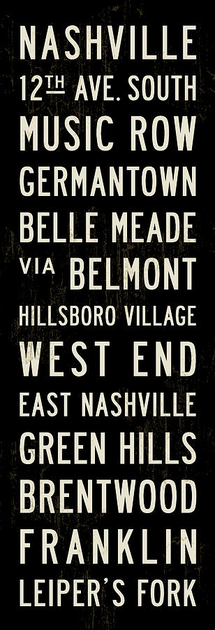 Nashville Photograph - Nashville Transit Sign by Michael Jon Watt