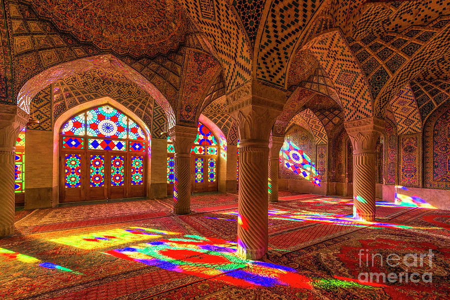 Nasir Al-mulk Mosque, Shiraz, Iran Photograph by Tanatat Pongphibool ,thailand