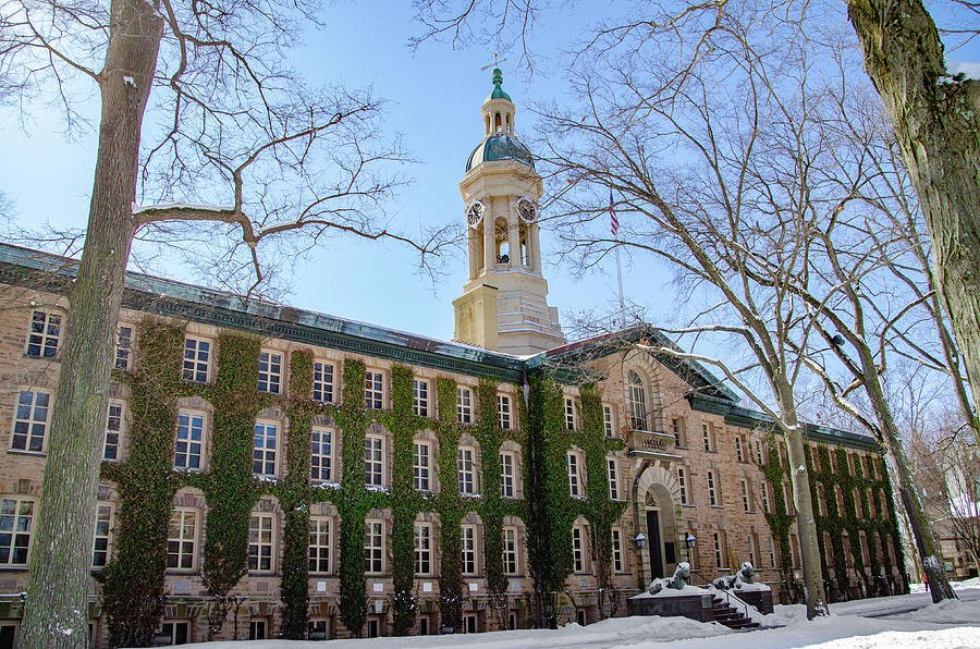 Nassau Hall Princeton New Jersey in the Snow Photograph by Bill Cannon