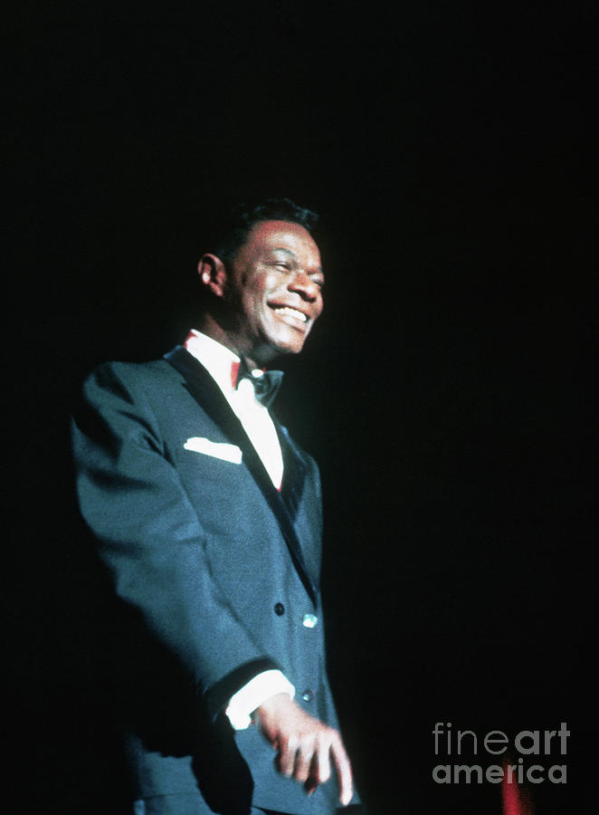 Nat King Cole On Stage Photograph by Bettmann