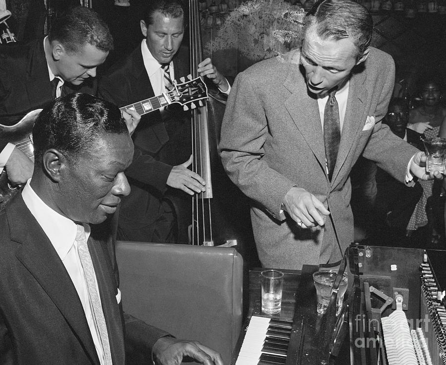 Nat King Cole Playing With Frank Sinatra Photograph by Bettmann