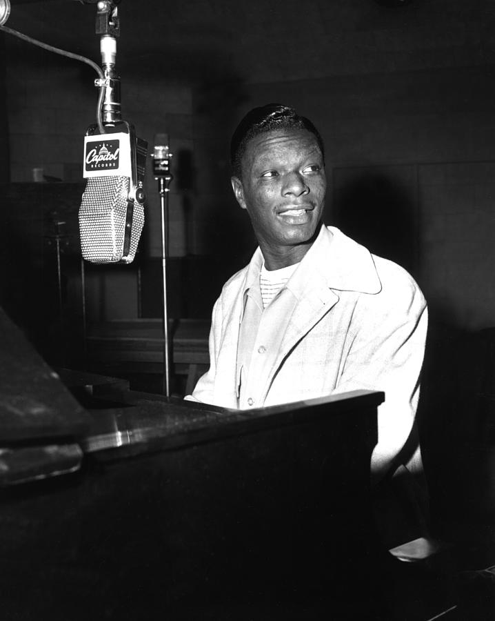 Nat King Cole Recording At Capitol Photograph by Michael Ochs Archives