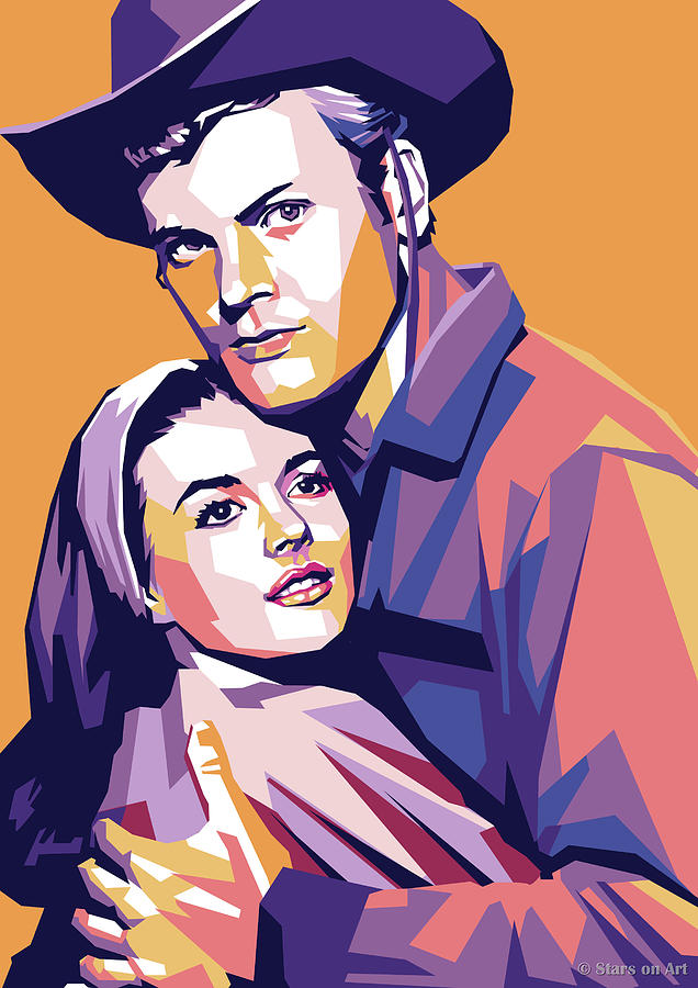 Natalie Wood Painting - Natalie Wood and Tab Hunter by Movie World Posters