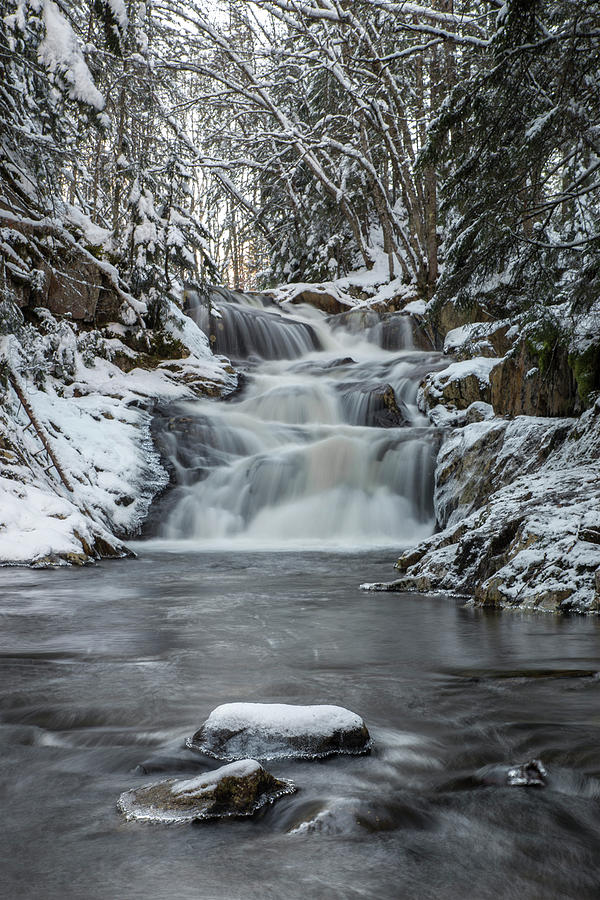 Nathan Pond Brook Falls Winter Photograph by Chris Whiton - Fine Art ...