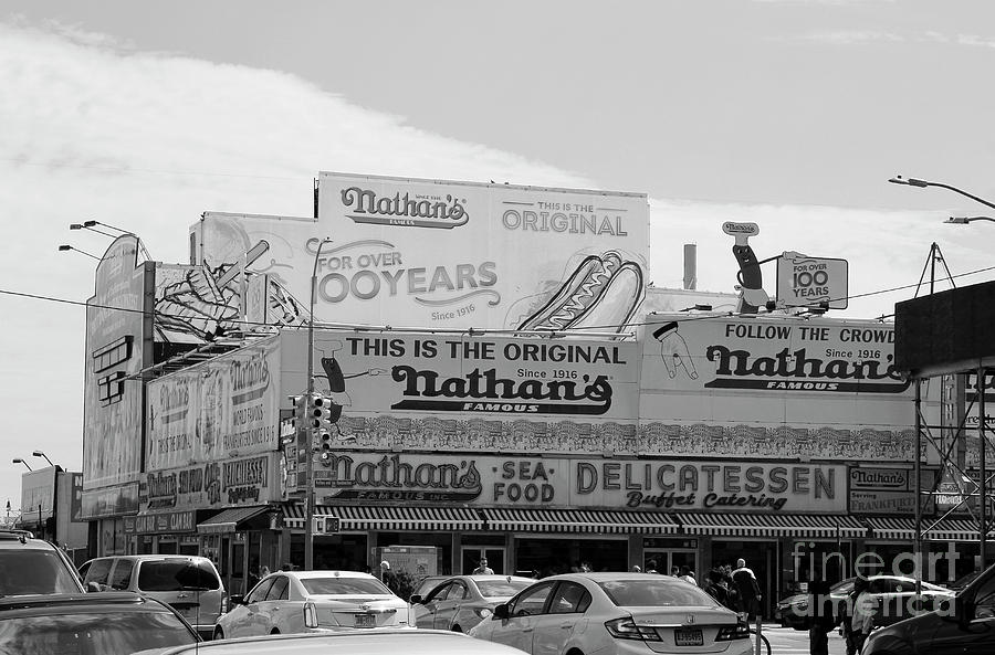 Nathans Famous Hot Dog Stand Photograph by Doc Braham