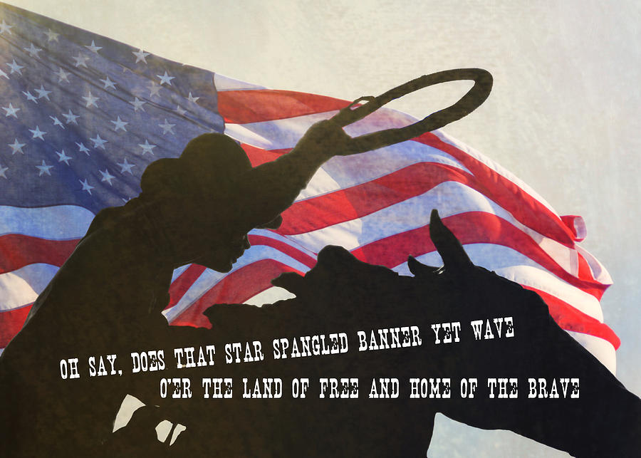 NATIONAL ANTHEM quote Photograph by Dressage Design